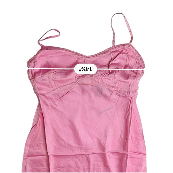 Rumored Monroe Midi Dress Bonbon Pink MEDIUM Satin Flowy Cocktail‎ Sexy - Picture 5 of 11